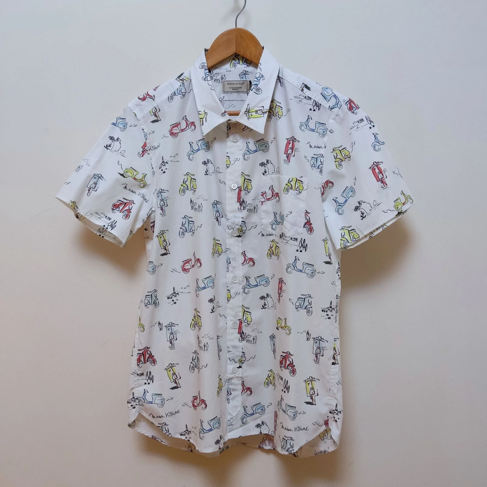 Maison Kitsuné Taille M / 40 Chemise à manches courtes Mup Imprimé multicolore – photo 6